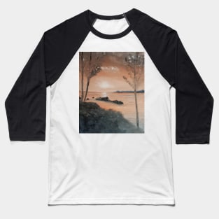 Evening glow oil painting  by artist Tabitha kremesec Baseball T-Shirt